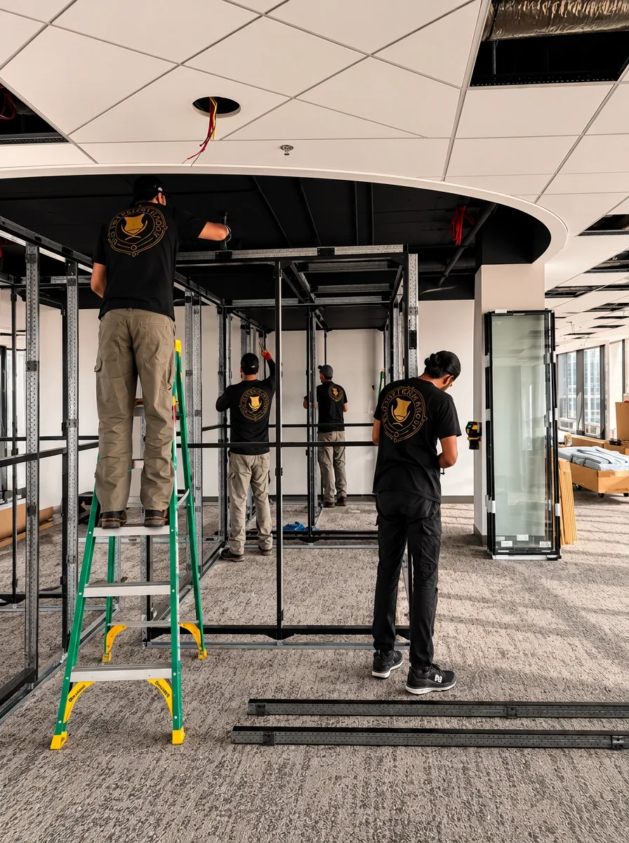 RSG installation crew on site